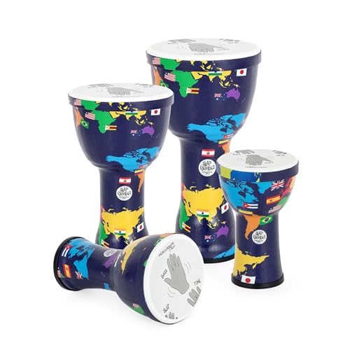 Djembés Percussion Plus World Slap lot de 4 sans accordage fastidieux
