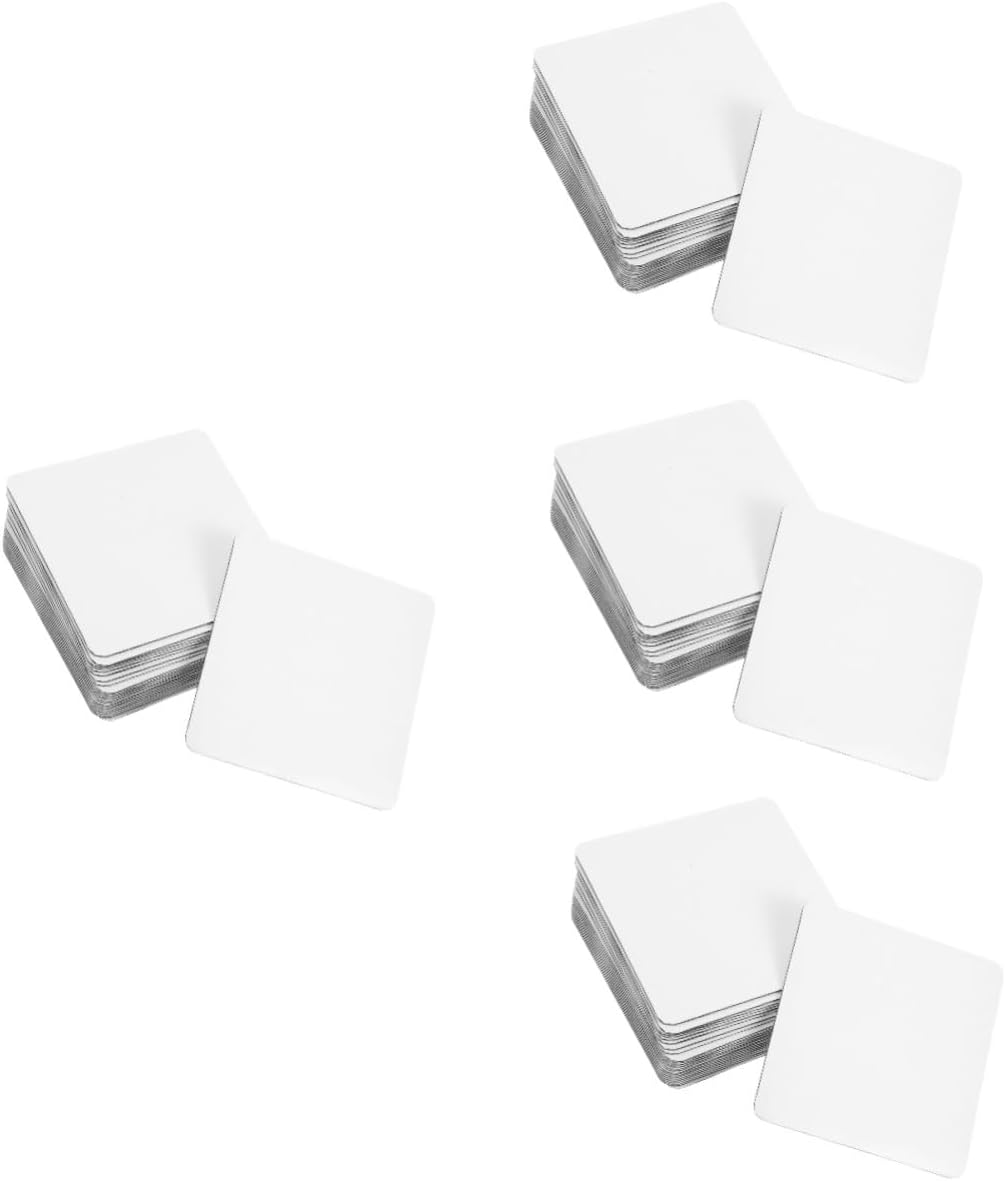 Mikikit 100pcs Thickened Cake Boards Square Cake Base for Mousse and Party Cardboard Tray for Bakeries and Events and Reusable