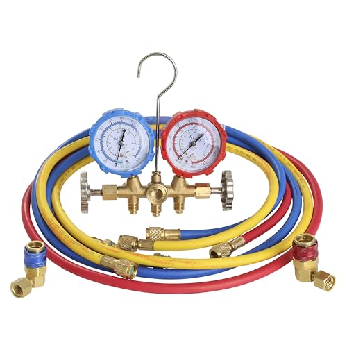 OEMTOOLS 24563 Manifold Gauge Set, r134a Manifold Gauge Set, Automotive Air Conditioning Tools, Refrigerant Manifold Gauge Set