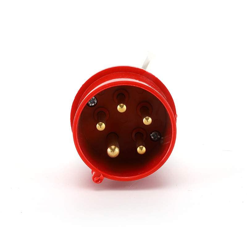 IEC60309 Waterproof CEE Industrial Connector Plug 5Pin 16A 380V-415V 3P+E+N IP44 (Type-3）