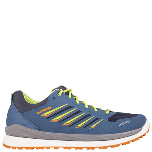 LOWA Halbschuh AXOS GTX LO stahlblau/limone, 42