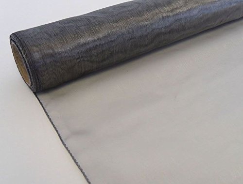 9 Metres Organza Fabric Sheer Table Runner Voile Tutu - 40cm Wide - Perfect for Weddings, Parties, and DIY Projects (Silver, 1)