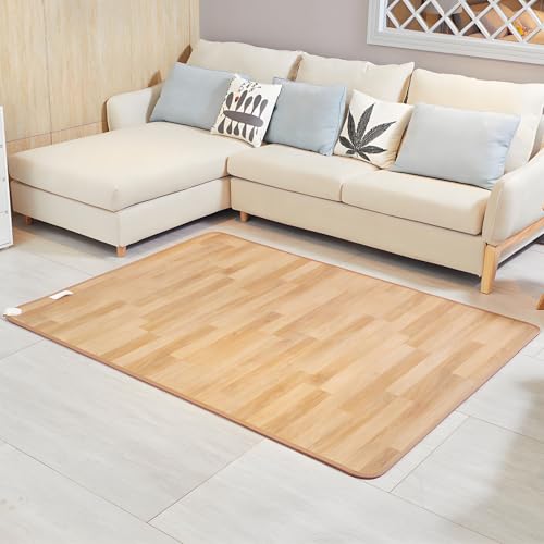 Alfombrilla térmica eléctrica para calentar el suelo interior con control de temperatura ajustable