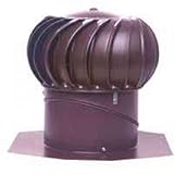 LOMANCO 12 in. Brown Aluminum Internally Braced Whirlybird Wind Turbine BIB12BR