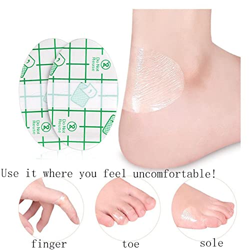 Image of 100PCS Foot Care Sticker,Self-Adhesive Invisible Heel Protector Sticker,Waterproof Anti-wear Clear Shoe Sticker,Blister Prevention Ultra-Thin Transparent Tape for Feet,Blister Pads,Blister Bandages