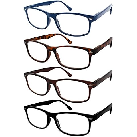 TBOC Gafas de Lectura Graduadas Unisex (Pack 4 Unidades) Cover