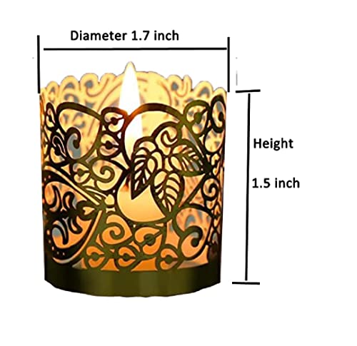 Chenwen ZHIDENGZHAO0001 100 Tea Light Votive Wrap Candle Holder Decorative Wraps Paper Candle Holder Laser Cutting Votive Wraps Candle Holder thumb #2