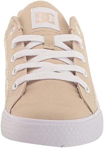 DC Women's Chelsea Low Top Casual Skate Shoe, TAN Plaid, 5 | Image 1