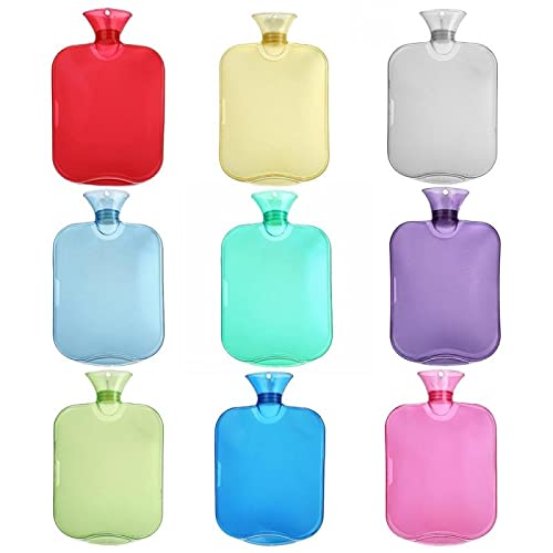JINGYAN Bolsas de agua caliente 200 0ml Botellas de agua caliente gruesas portátiles CLORURO DE POLIVINILO Botella invierno Mano Calentador Manos Bolsillo Pies Bolsa Agua Caliente(7)