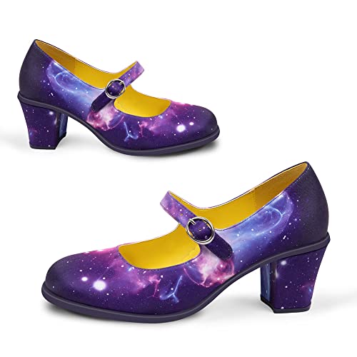 Hot Chocolate Design Chocolaticas Mid Heels Damen Pumps Mary Jane, Nebula, 37 EU Cover