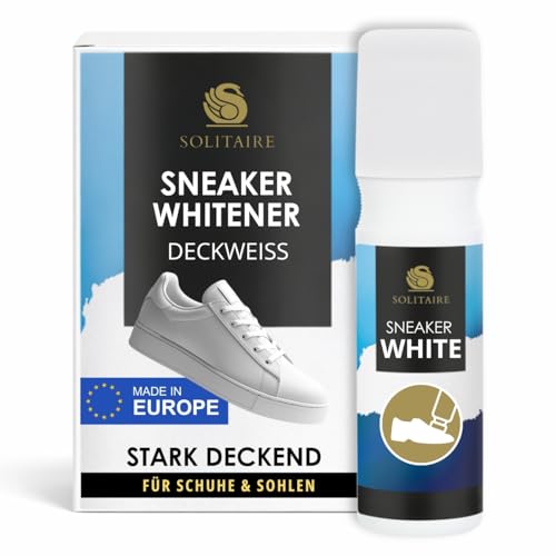Solitaire Solitaire Sneaker White Betún y reparación de zapatos, Blanco (White), 75.00 ml