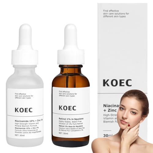 LOPHE Niacinamide Facial Moisturizing Serum, Retinol Anti Aging Serum, 10% Niacinamide & 1% Zinc Serums