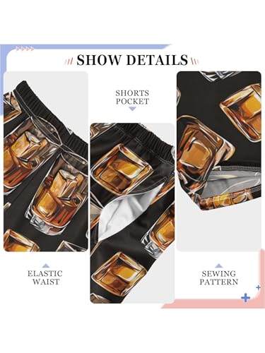 ZZKKO Whisky Glass Black Boys Pants for Kids Jogger Pants with Pockets S4