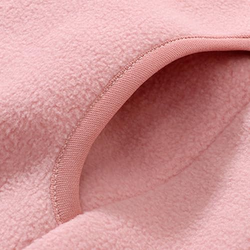 Toddler and Girl's Fleece Coats Long Sleeve Hooded Winter Jacket Full Zipper Thicken Warm Hoodies Solid Cute Jackets4