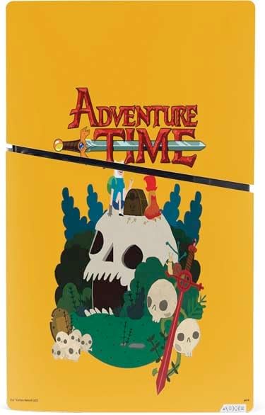 Skinit Decal Gaming Skin Compatible with PS5 Slim Digital Edition Bundle - Officially Licensed Adult Swim Adventure Time Cave of Skulls Design
