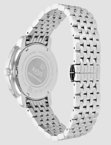 Image of Xylys Quartz Analog Blue Dial Silver Stainless Steel Strap Watch for Women