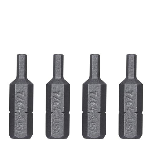 Mayhew Tools 18258-5 SAE Hex Insert Bit, 7/64 x 1", 5-Pack