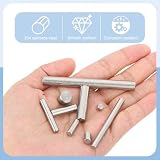 QUARKZMAN 110 sztuk kołków walcowych ze stali nierdzewnej 304 o średnicy 5 mm, długości 12 mm, metalowe kołki do regałów, do szafy na ubrania, komody, regału na książki, przemysłowych, gospodarstwa
