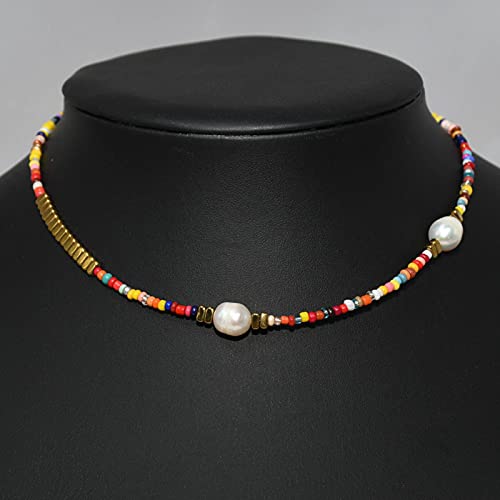Collier de perles de verre multicolores, le cadeau idéal d'été - 3