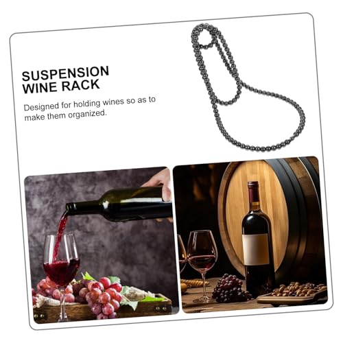 Soporte para botellas de vino Healifty de hierro 17x27cm miniatura 3