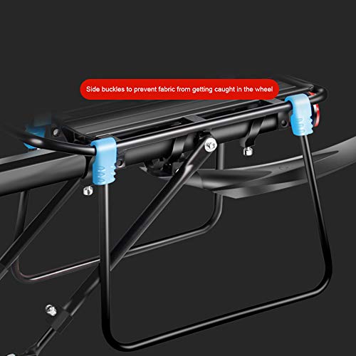 Comft Rear Bike Rack, Adjustable Bicycle Cargo Rack Aluminum Alloy Quick Release Luggage Rack Carrier Cycling Accessory Seat Post 165Lbs Capacity #TOP5