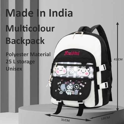 Image of Tinytot 30 Litre Japanese Korean Style School Bag Water-Resistant Laptop & Travel Backpack - Unisex Large 18 Inches Multipurpose Student Backpack for Boys & Girls, Men & Women
