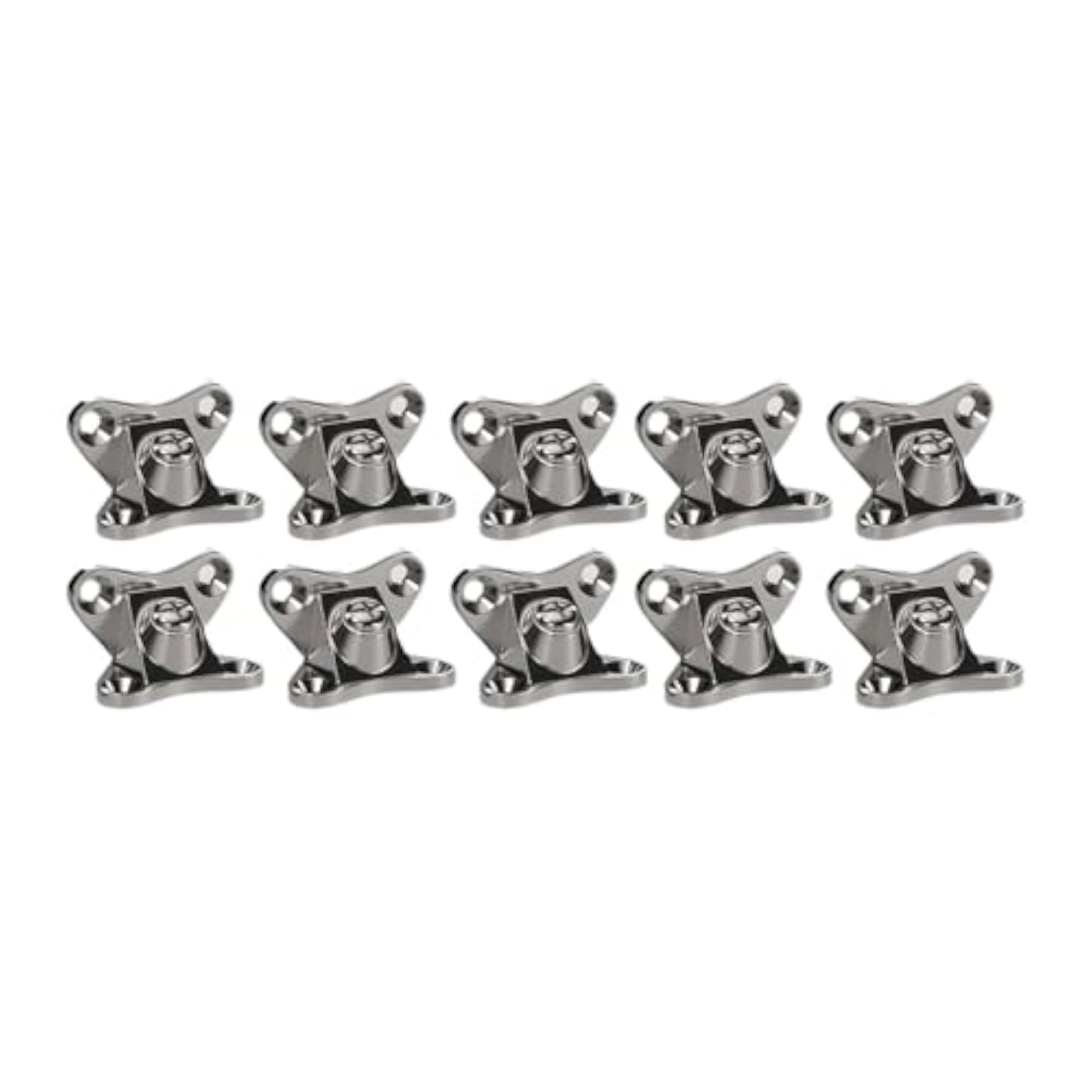 10 Pieces Metal Butterfly L Brackets for Bed Frame Support