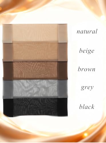 Image of Charm and Attitude Sheer Tights for Women | See Through Pantyhose Stockings | Elegant Nylons - Natural, S
