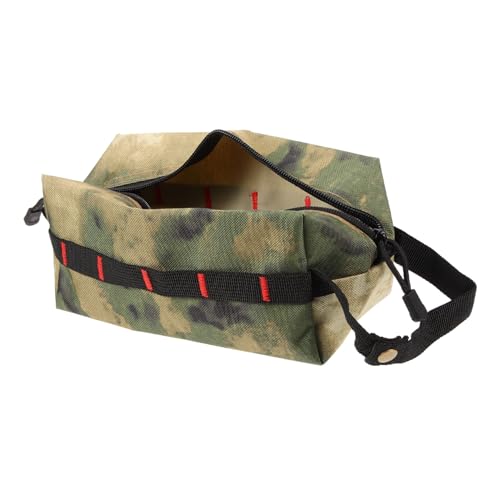 WOONEKY Portable Tissue Case for Outdoor Camping Multi Functional Napkin Dispenser Capacity Lightweight and Durable Hanging Tissue Container Watercolor Camouflage Design