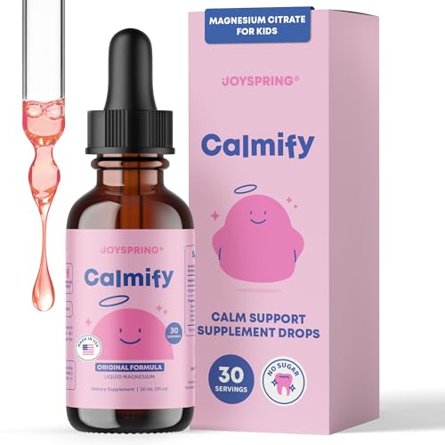 JoySpring Calmify Kids Magnesium Citrate Drops 30 Servings Ages 3+
