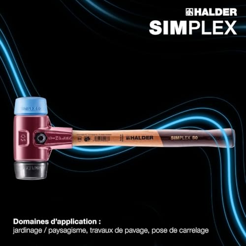 Maillet SIMPLEX en fonte malléable et bois noble avec inserts interchangeables - 7