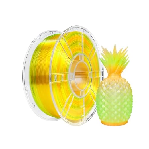 iBOSS Gradient PLA Plus 3D Printer Filament 1.75mm+/-0.02mm, 1kg Spool (2 2lbs) Transparent Dual Color 3D Printing Filament, PLA Pro 3D Filament, Fit Most FDM Printer(Transparent Light Orange Green)