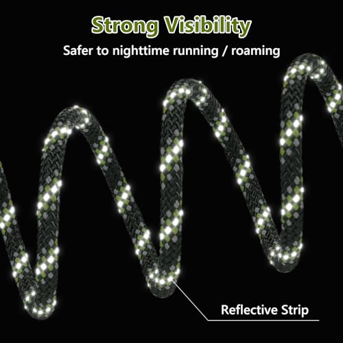 Tresbro Dog Camping Leash, 50ft/75ft/100ft Trolley System for Dogs up to 300lbs, Portable Lightweight Dog Runner Lead for Yard, Reflective Tie Out Cable for Camping, Courtyard, Park, Outside by Tresbro - Used condition - Image 3