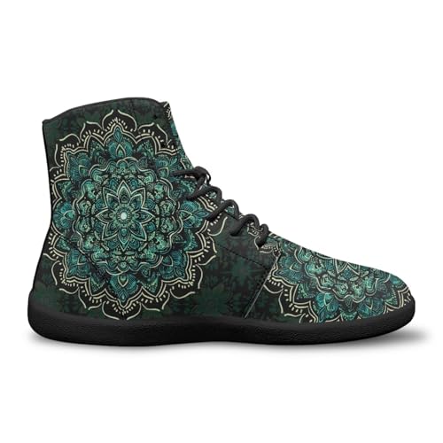 Image of Binienty Zero Drop Sole Barefoot Men's Women's PU Leather Flat Minimalist Barefoot Sneakers Athletic Shoes Waterproof