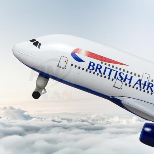 Image of British Airlines, diecast, Metal Aeroplane Scale Model Office only for Display 20 cm (British Airways No Lending Gear)