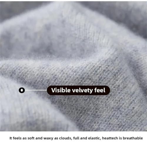 Men Thickened Knitted Sweater Men High Collar Solid Color High Collar Pullover4