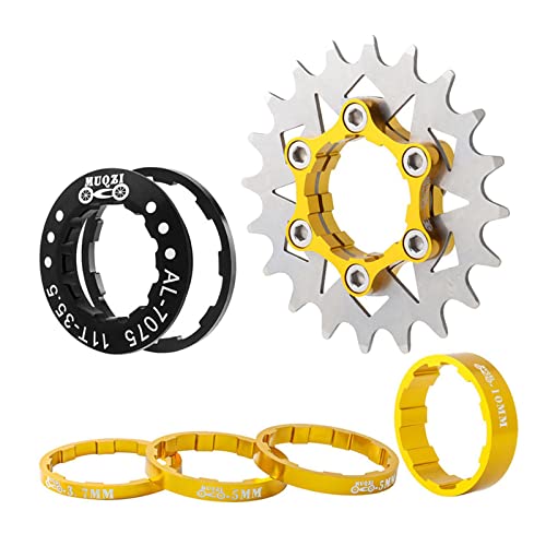 Cassette portátil individual con adaptador de rueda libre y piñón de 20 dientes para bicicleta