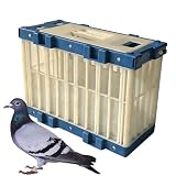 Panier de chargement - Transport de pigeons | Panier professionnel pour pigeons - Cage pour pigeons voyageurs et expédition | Plastique résistant aux intempéries et aux chocs empilable pour