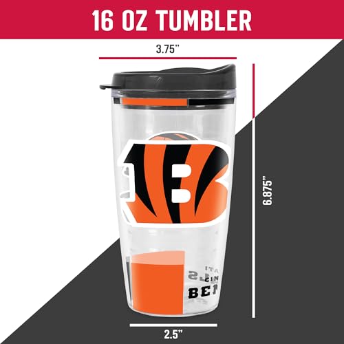 Image of Rico Industries NFL Football Double Wall Classic 16oz Or 20oz Tritan Tumbler W Lid