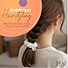 LIL' SILKY by HAI - Premium Scrunchie Elastic Hair Tie (White)
