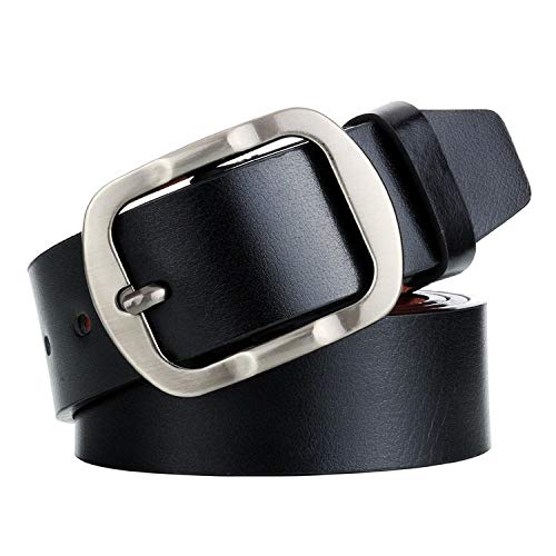 Ceinture d'hommes vintage marron noir accessoire pantalon boucle ardillon rétro