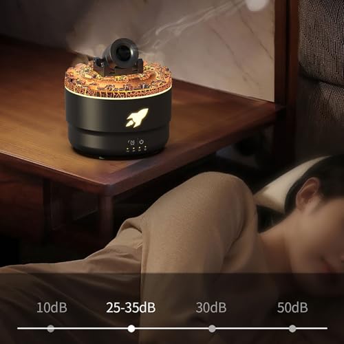 Difusor aromático eléctrico 300ml con efecto lava y luz LED miniatura 4