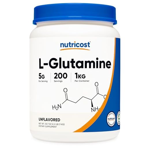 Nutricost L-Glutamine Powder 1 KG - Unflavored, Non-GMO, Gluten Free