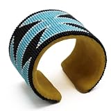 Lavivia Beaded Cuff Bracelet. Native American Style Handmade Seed Beads Cuff Bracelet Suitable For D