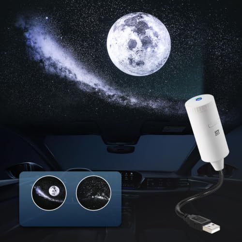 Lámpara de techo para coche con proyección de estrellas LED 5V 4