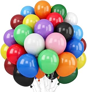 Balloons Black Gold, 60 Packs 12 Inch Metallic Chrome Gold Black Latex Balloons with Gold Confetti Balloon for Men Women Birthday Wedding Baby Shower Anniversary New Year NYE Decorations