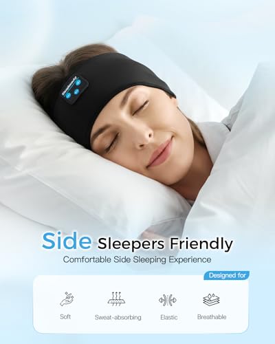 Sleep Headphone Bluetooth 5.4 Headband - Ultra-Thin Stereo Speakers - Image 3