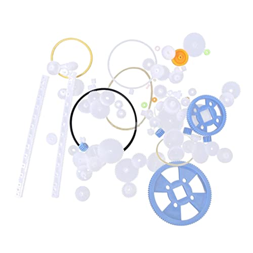 Abaodam 80pcs Robot Parts Plastic Gear Package Set for DIY Gear Toy Car Accessories