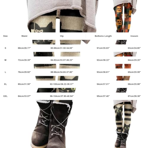 Womens Halloween Print Leggings Soft High Waist Yoga Pants 2026 Black-a - image 5