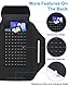 Razobws Sportarmband Handyhalterung Joggen, Handytasche Joggen mit Kopfhörertasche, Handy Armband Joggen Zubehör für iPhone 16/15/14/13Pro Max Galaxy S25/S24/S23 Ultra Bis zu 6,9 Zoll